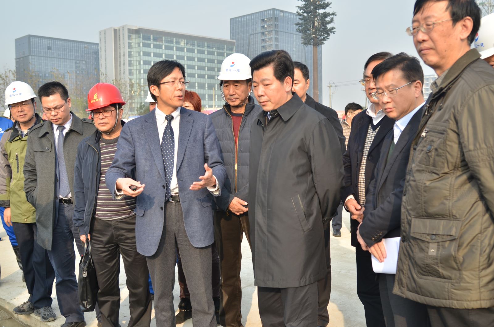 12月8日下午,浙江省委常委,组织部长廖国勋,组织部副部长姚志文,省卫